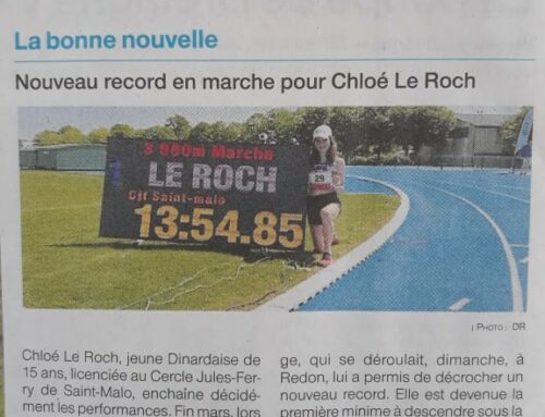 Chloé Le Roch, article O/F du 3 Mai  , record au Mario Gatti le 1er Mai 2022